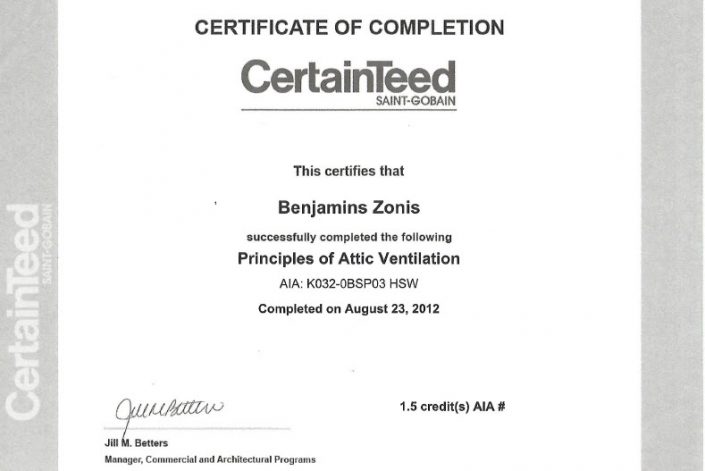 CertainTeed Certification